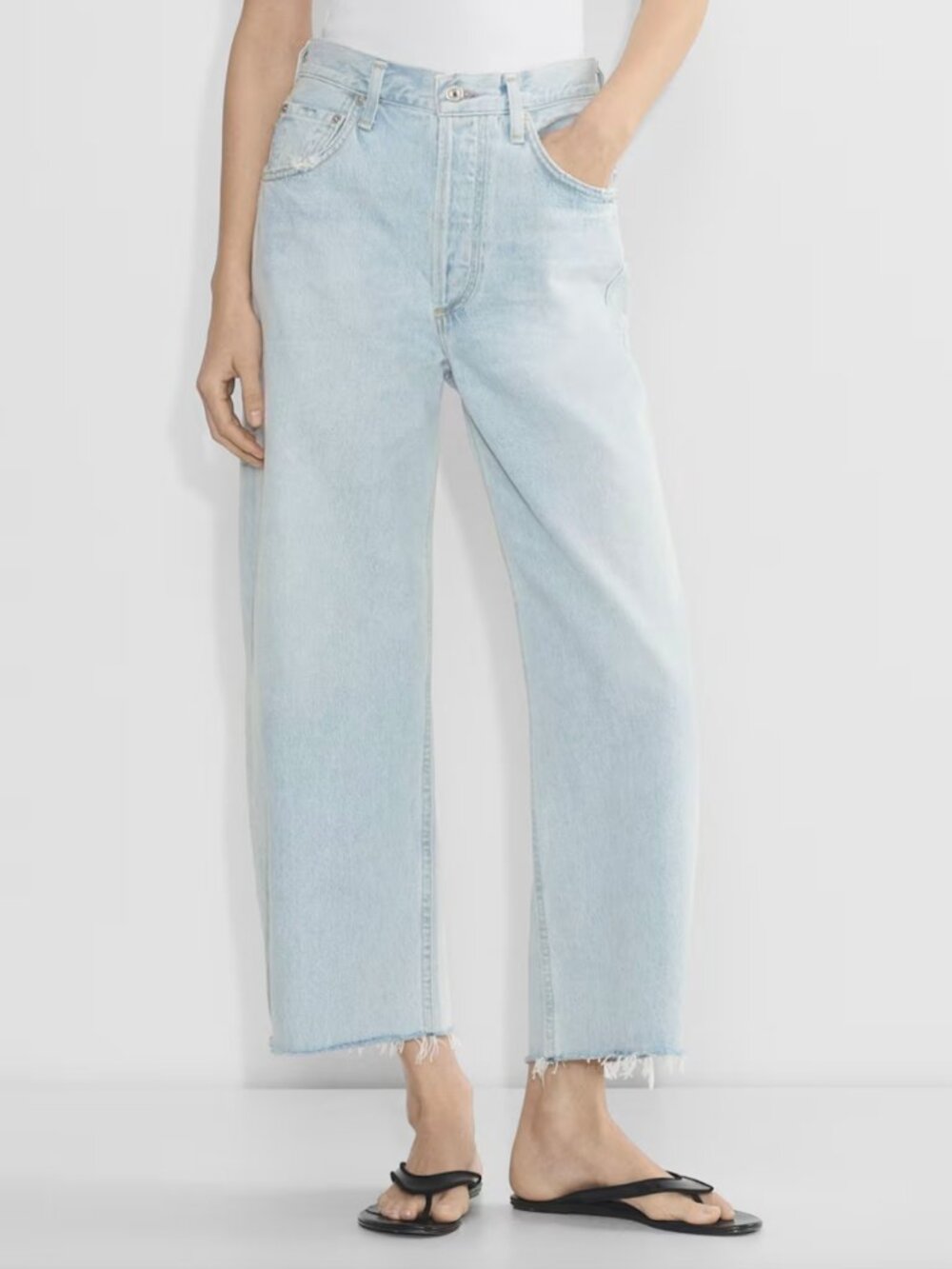 Citizens of Humanity Ayla Light Wash Denim Jeans - Pale Blue